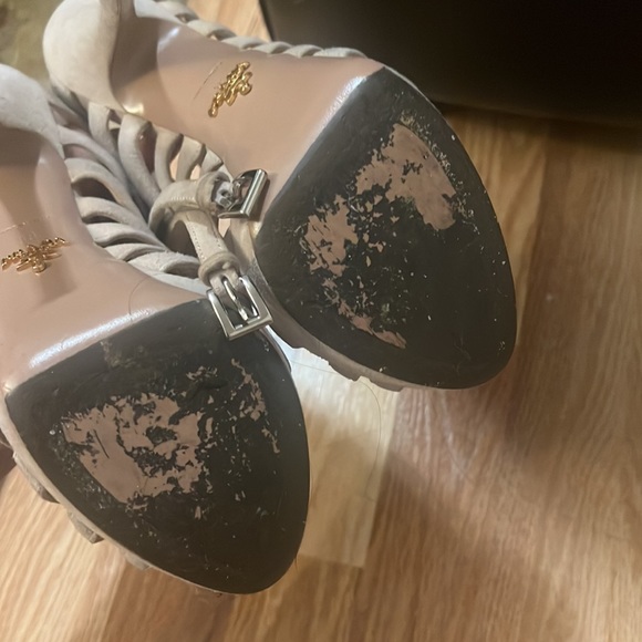 Nude Prada Heeled Sandals - Picture 5 of 5
